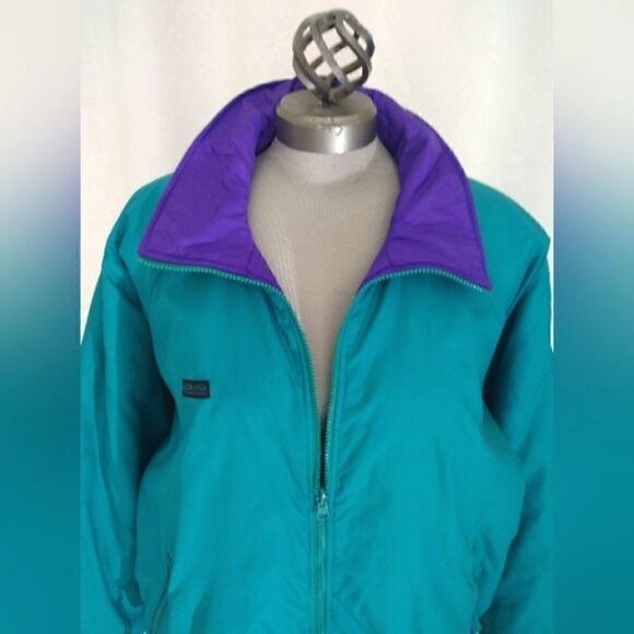 Columbia Reversible Spring & Fall Windbreaker Jacket SZ medium - Large Vintage - Picture 2 of 16